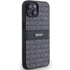 Dkny Dkhcp15Mprthslk Iphone 15 Plus /14 Plus 6.7 Czarny/Black Hardcase Leather Mono Stripe & Metal Logo