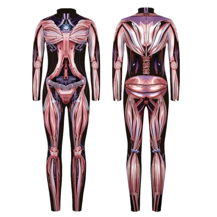 

3D цифровая печать сценические костюмы для взрослых Хэллоуин мероприятия карнавал тематическая вечеринка косплей костюм ролевые игры комбинезон Adults M