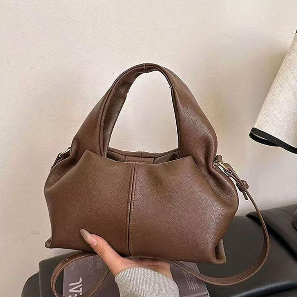 Borsa Nuvola, Borsa a Fagottino Francese di Lusso Leggero, Borsa a Mano a Tracolla Retro e di Alta Gamma