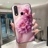 Beautiful Flower Cute Cats Case For Vivo Y11 2019 1906 Y12 Y17 Y15 Y19 Tempered Glass Phone Case Protective Cover Hard Shell