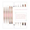 5 Pcs Double-Sided Nails Art Brushes Practical Nails Art Liner Brushes Nail Art Pens Nail Brushes for Long Lines