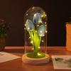 Simulation tulip glass cover ornament creative night light Mother's Day Valentine's Day gift for girlfriend