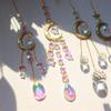 1pc Moon Prism Sun Catcher For Window Moon Phase Dream Catchers With Crystals Wind Chimes Garden Sun Catchers For Crystal Car