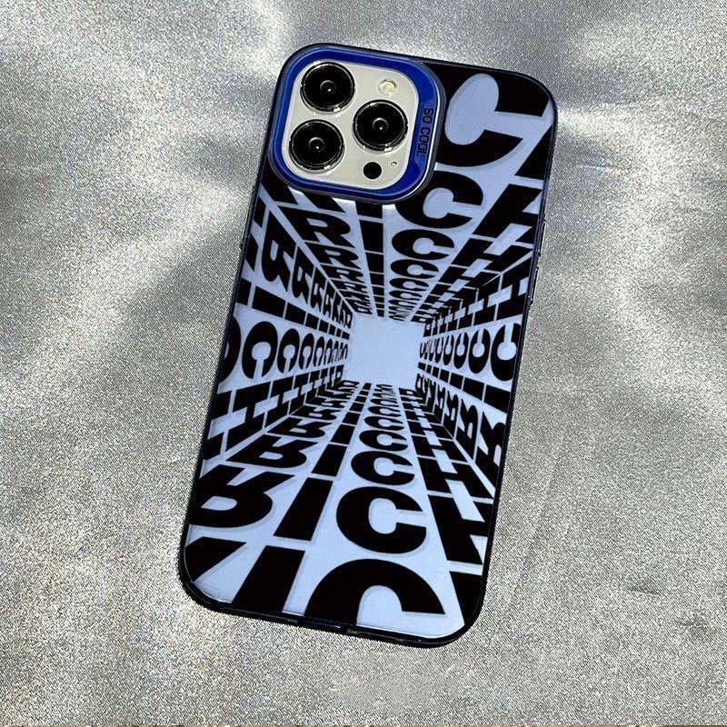 Trendy Laser-Cut Letter Phone16Pro Case: Fits 14/13, 12, 11, XsMax - Durable and Stylish
