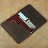 Ethnic Style Crazy Horse Leather Passport Holder Wallet