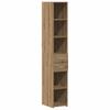 Bookshelf with Drawers Artisan Oak Finish 30 X 42.4 X 185.2 Cm