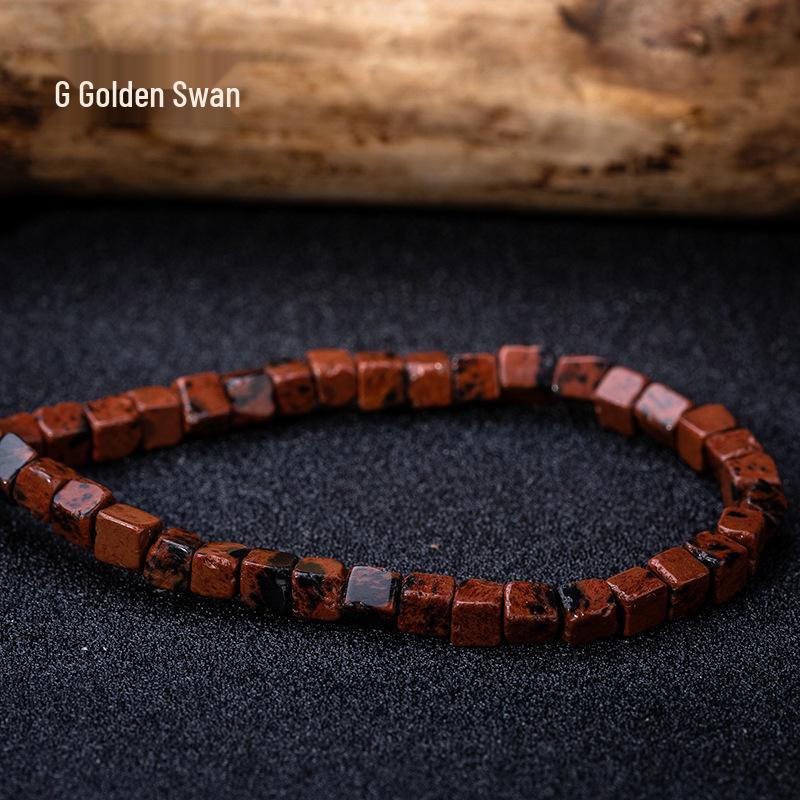 Cuentas de Cubo de Piedra Natural de 4 mm de Lapislázuli y Turquesa – Estilo Creativo