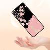 Golden Letter Flower Phone Case For Samsung Galaxy S26 Ultra S25 Plus S24 FE S23 S22 5G S21 S20 Cover Black Soft