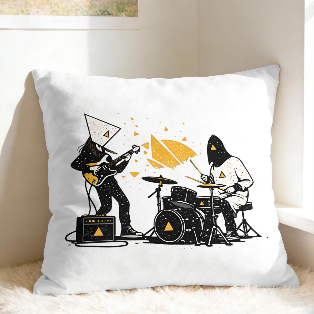 Angine De Poitrine ROCK Band Pillow Case Square Pillow Cover Funny Cushion Cover For Living Room Sofa