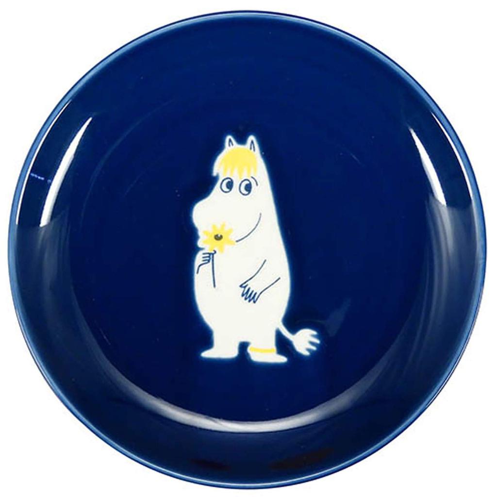 Yamaka Shoten Moomin Set of 14cm Microwave and Dishwasher Nordic Day Wedding Made In Japan Plates, 4, Approx. Diameter, Safe, Style, Mother's Gift,