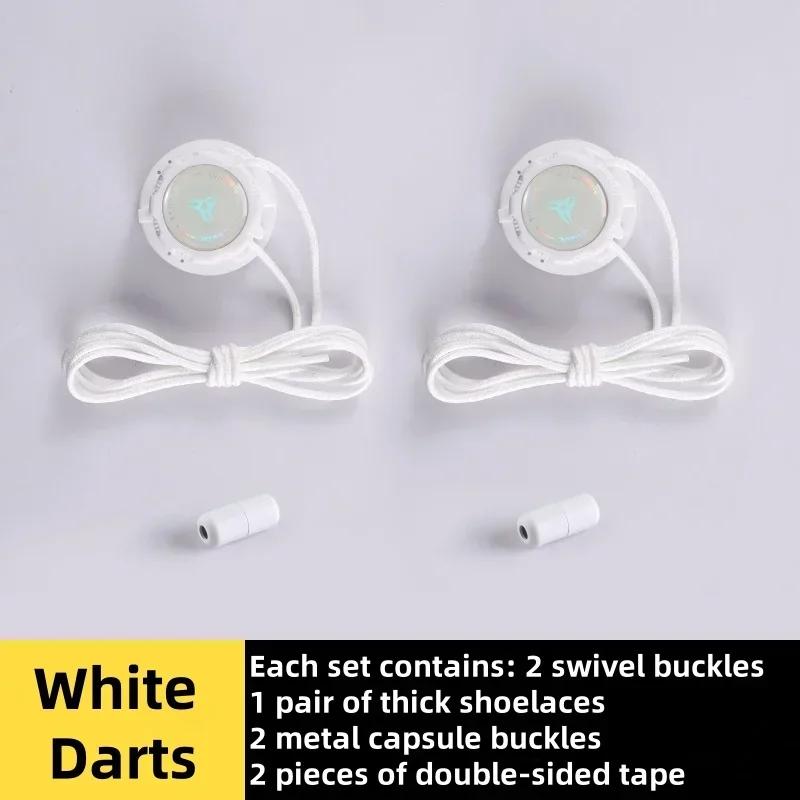 New Automatic Shoelaces Without Ties Black White Swivel Buckle Shoe Laces Thick Rope Sneakers Easy Installation No Tie Shoelace