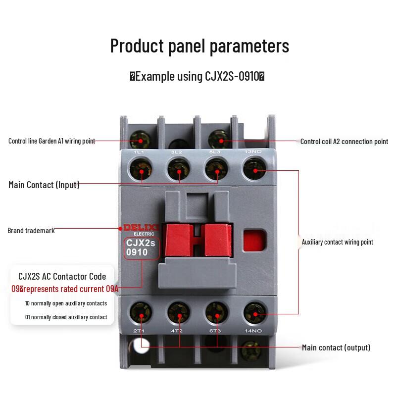 DELIXI Electric CJX2s-1210 AC Contactor