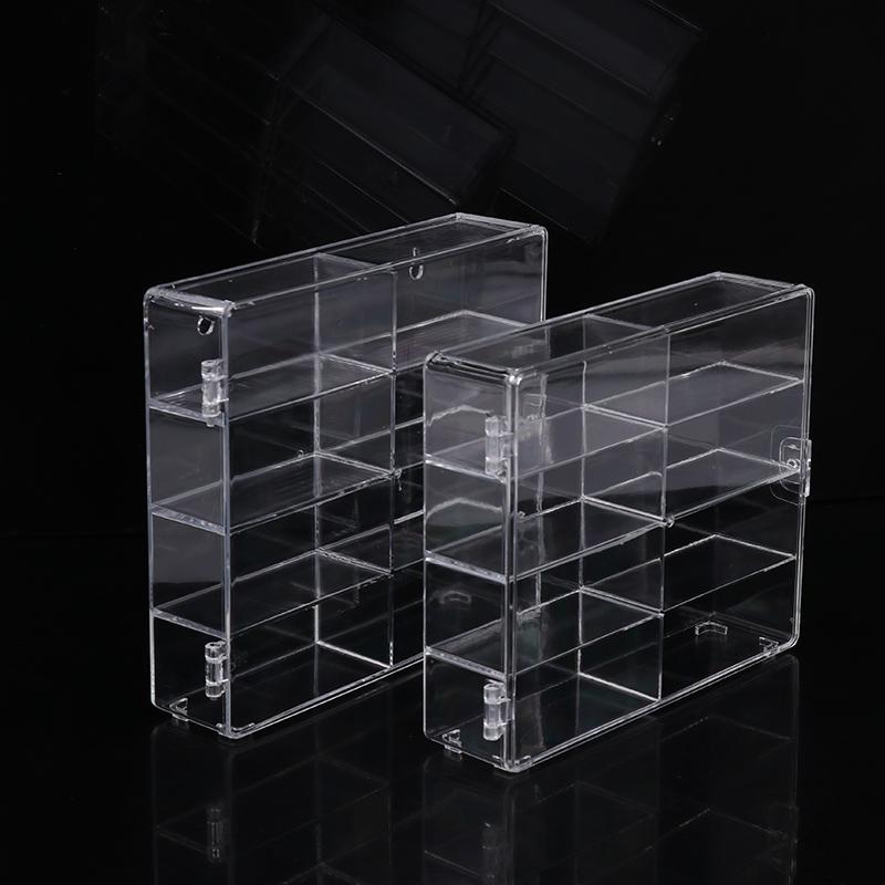 1 Stück Auto Nicht Stanzen Klebe Wand Transparent Aufbewahrungsbox 1:64 Acryl Auto Displaybox Für Auto Modell Spielzeug Schrank Regal