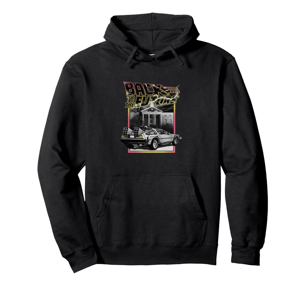 Back to the Future DeLorean Antique Poster Hoodie