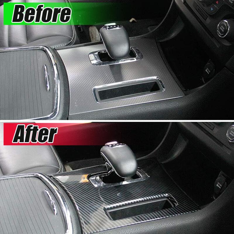 REAL Carbon Fiber Central Control Gear Shift Panel Trim Fits Dodge Charger 11-14