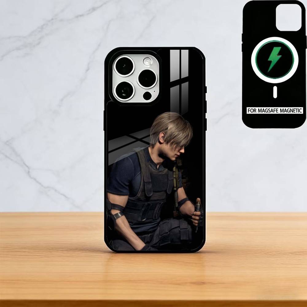Etui na telefon Leon Kennedy Do iPhone 17, 16, 15, 14, 13, 12, 11 Plus, Pro Magnetyczne Do ładowania bezprzewodowego Magsafe