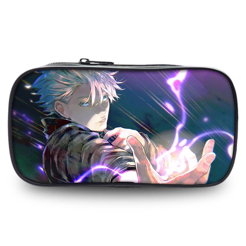 Jujutsu Kaisen Velkokapacitní pouzdro na tužky Odolná oxfordská tkanina Anime držák Papírnictví