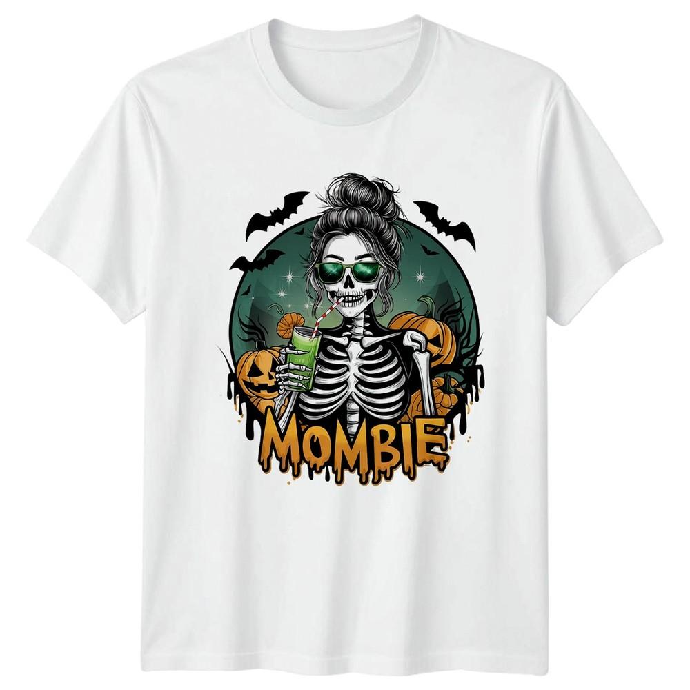 Mombie Skeleton Mom Life Halloween Unisexs TShirt Unisexs Tee Graphic Top S