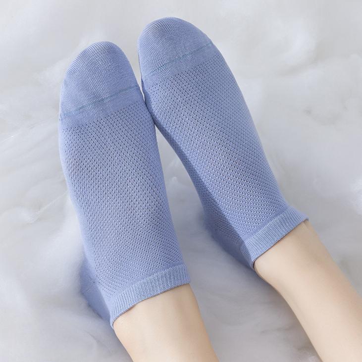 6 Pares Meias Femininas de Verão de Malha Ultrafinas Sem Costura Absorventes de Suor Calcanhar Que Não Desliza