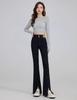 2025 Women's High Waist Black Stretch Slimming Flare Pants