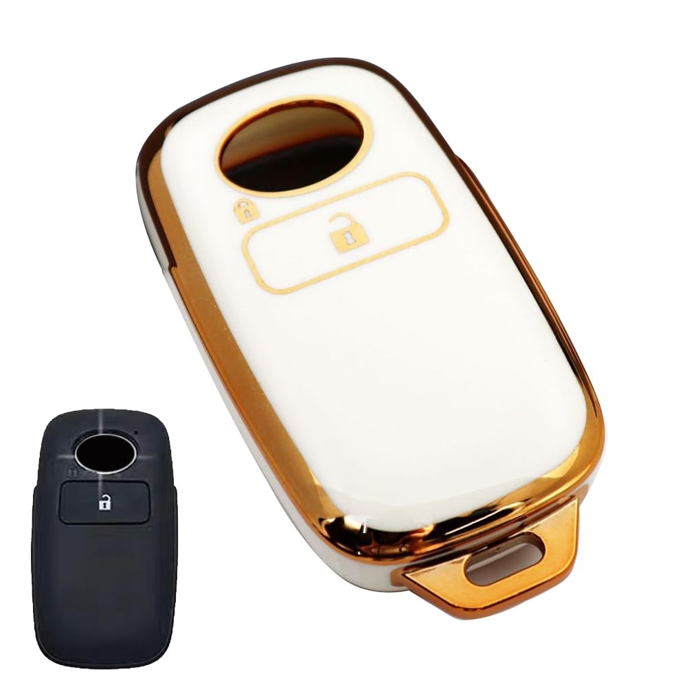 [LETINGFAR] Key Case for Toyota Smart Key Case Key Cover белый