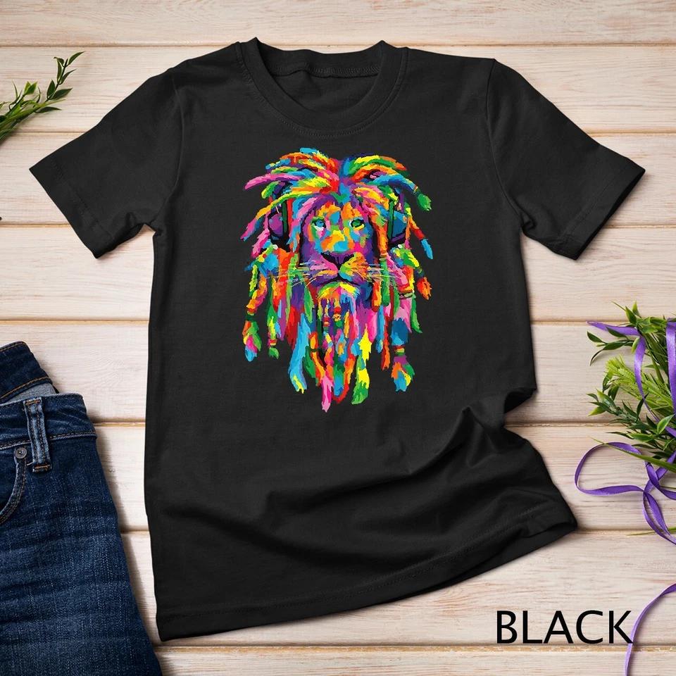 

Mosaic lion Tshirt, Reggae Tshirt Unisex T-shirt L