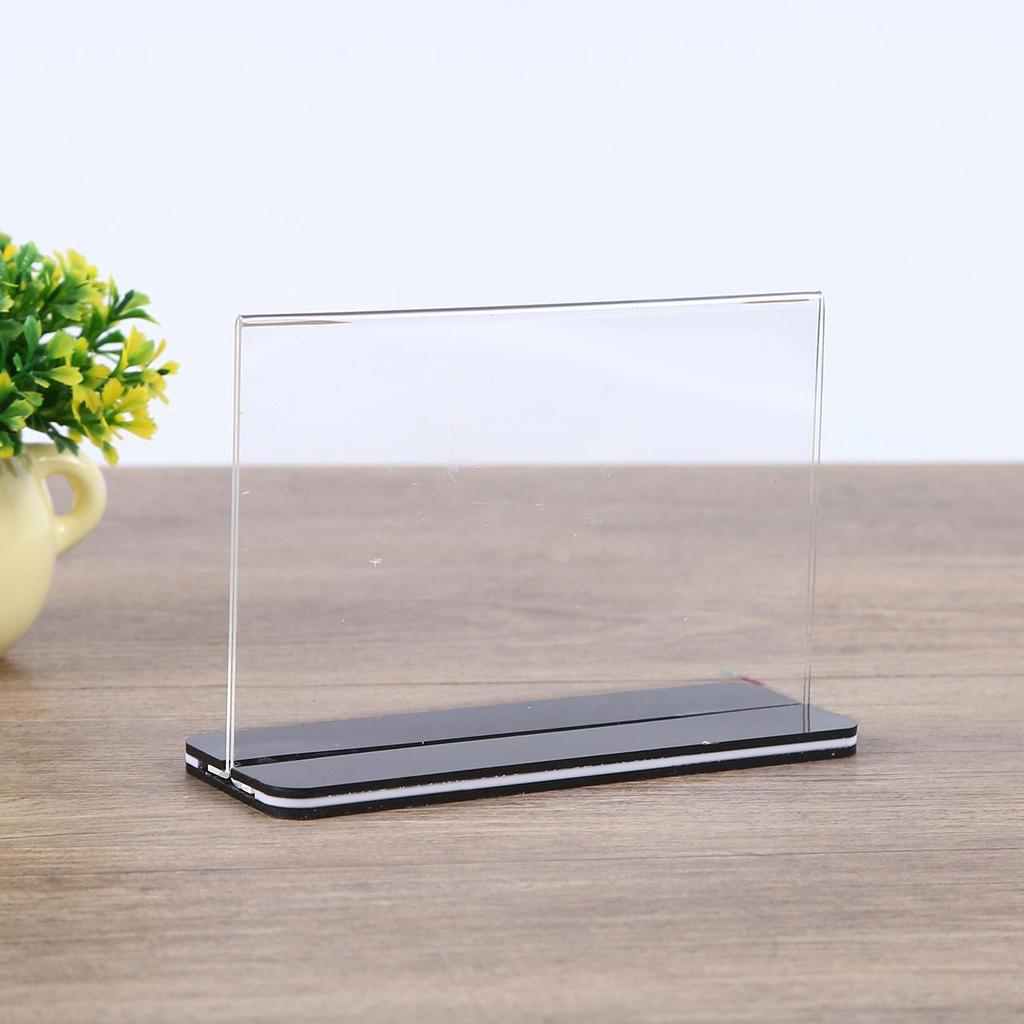 Transparent Desk Card Holder for A4, A5, A6 Cards and Price Tags