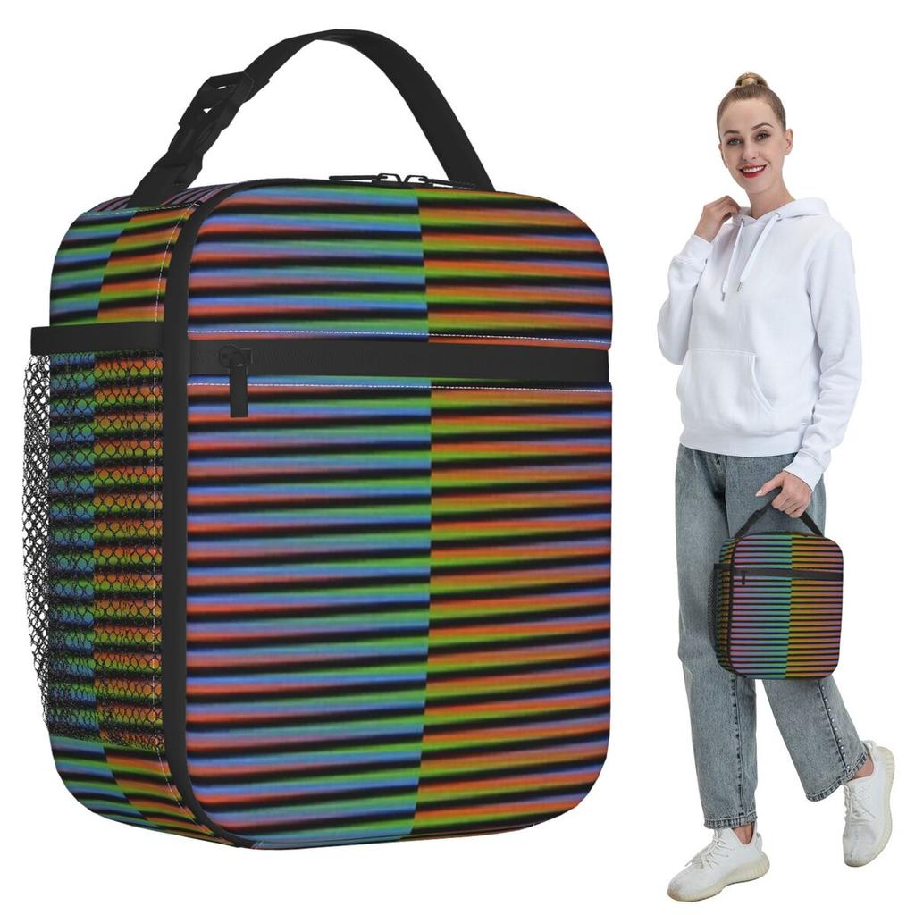 Carlos Cruz Diez Venezuela Insulated Lunch Bag for Women Office Cooler Thermal Food Box Tote Portable Lunch Boxes Container