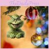 Creative Acrylic Grinch Christmas Ornament Festive Car Interior Hanging Decoration
