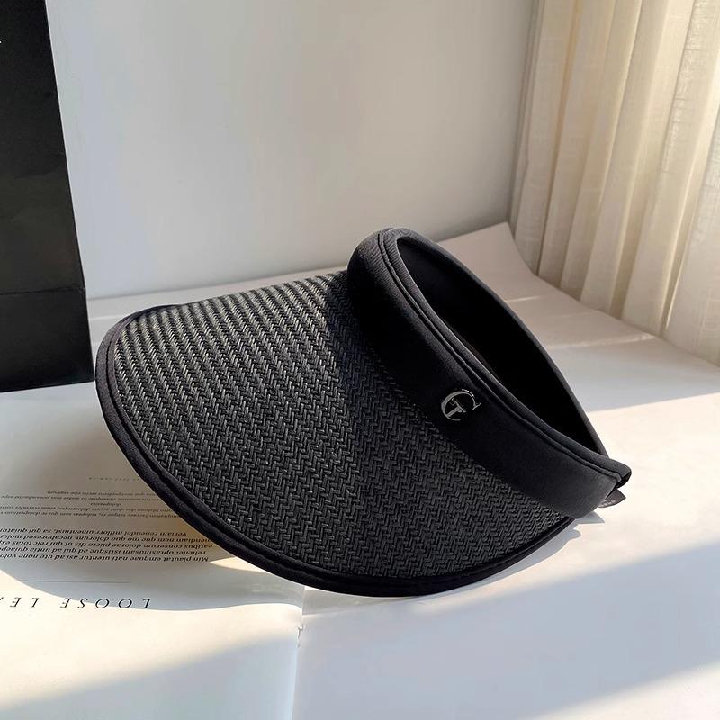 Big brim sun hat summer UV protection sun protection hat empty top hat women's sun hat straw hat collection