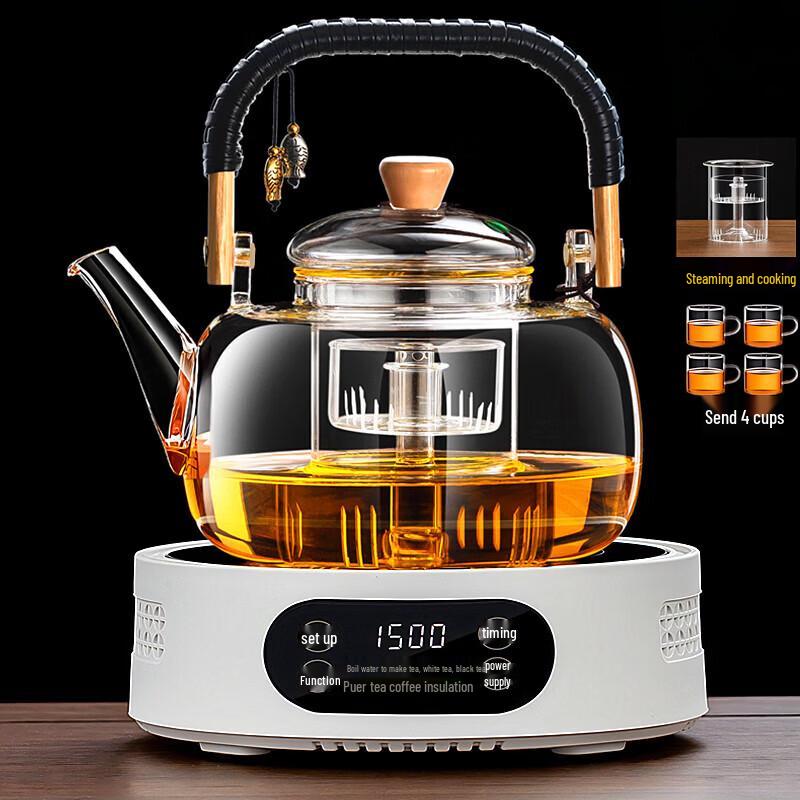 Integrated Glass Teapot & Electric Stove Set