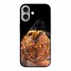 For Iphone 17 5G Case 2025 6.3" Bag Flowers Black TPU Silicone Soft Back Cover For Iphone 16 Plus 17 Phone Case Shockproof Shell