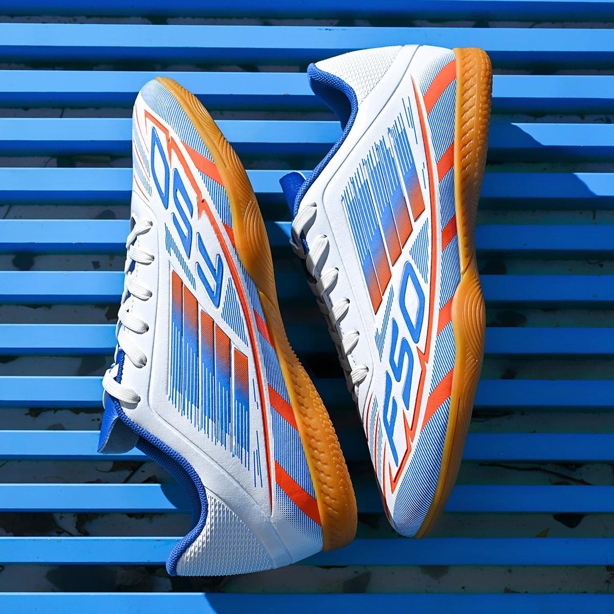 

Fashionable Unisex Five-a-side IC Indoor Flat Sports Training Soccer Shoes 45
