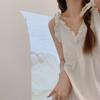 V-neck Women's Pajama Dress Ruffle Sling Nightgown Casual Suspender Nightdress  Club