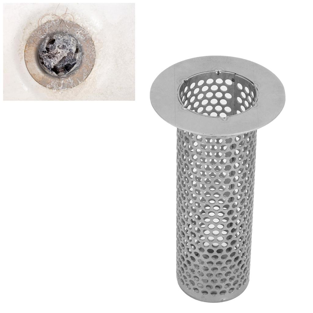 Filtr odpływowy ze stali nierdzewnej do umywalki, filtr ochronny do odpływu podłogowego, akcesoria kuchenne i łazienkowe, średnica wewnętrzna 3,3 cm, wysokość