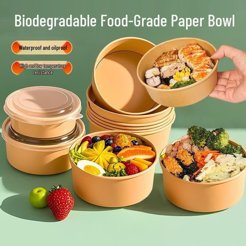 Disposable Kraft Paper Food Bowl