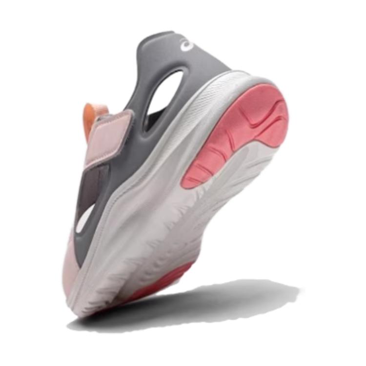 New Asics Abrasion Resistant Breathable Sandal Pink Gray Kids' 1154A162-702