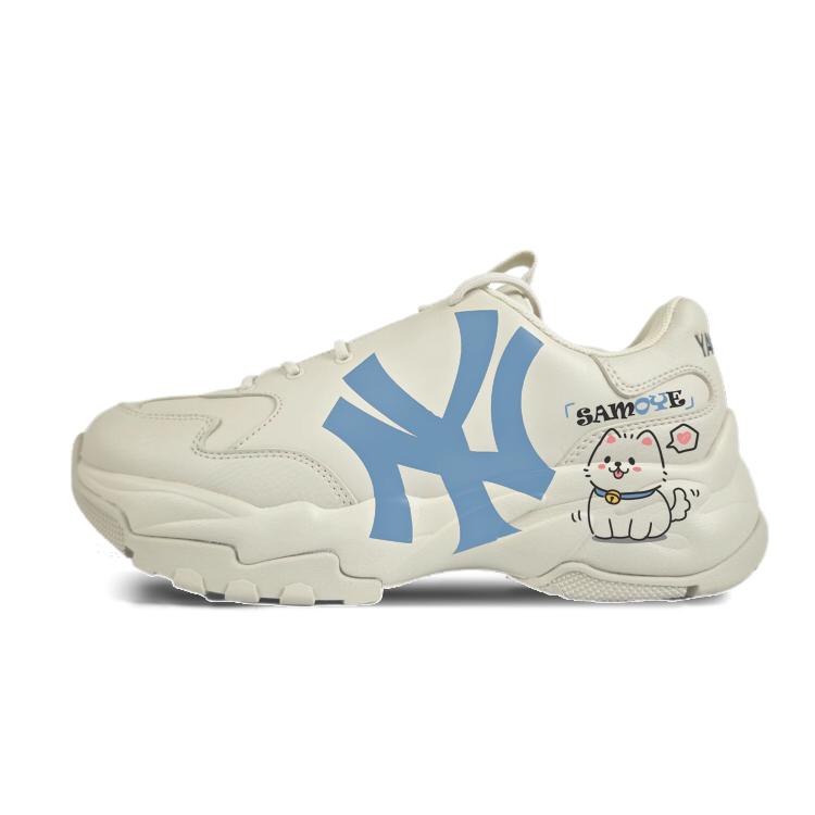 MLB Big Ball Chunky Low top Chunky Sneakers Unisex Ecru 3ASHC104N-50BGS(Team352-) 44