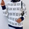 Popular OZON autumn and winter women's clothing Christmas snowflake pattern semi-turtleneck sweater knitted sweater top