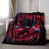 1Pc Dark Sonic Flannel Blanket, Soft And Comfortable, Casual Warm, Camping Travel, Christmas, Halloween Xmas Gift L1524