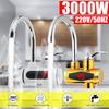 3KW 220V Tankless Electric Water Heater Led Digital Display Bathroom Kitchen Heater Faucet Gold Electric Water Faucet Heater