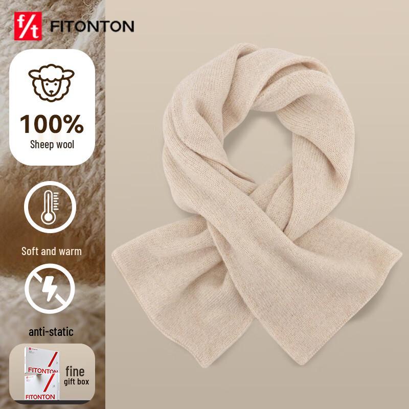 Женский зимний шарф FitonTon из 100% шерсти