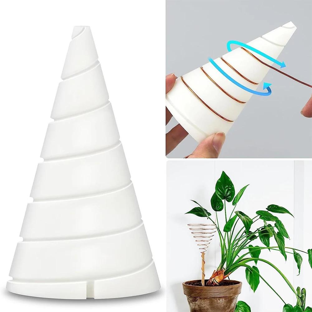 Essential Gardening Tool Reusable Gardening Wire Antenna Jigs White Spiral Coil Wire Winding Fibonacci Coil Winding Jig