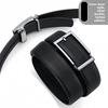 Men's Leather Belt, Inner Buckle Does Not Show the Tail, Inner Wear Belt, Middle-aged and Young Leisure Trend Versatile Belt