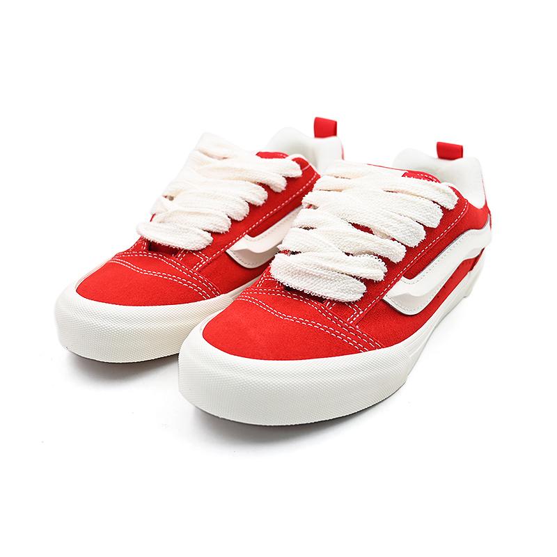 New Vans Knu Skool Low Top Skateboard Shoes Unisex Red VN000D75BOP