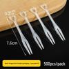ZISIZ Disposable Plastic Fruit Forks