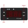 ETC-961 Digital Thermostat Refrigeration Temperature Controller Microcomputer Digital Thermostat with NTC Sensor AC 220V