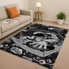 3D Cartoon Astronaut Weltraumfahrer Planet Wohnzimmer Rutschfester Teppich für Schlafzimmer Spielzimmer Sofa, Heimdekoration Fußmatte Weihnachten