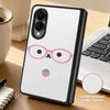 Cute Cat Rabbit Print Case For Samsung Z Fold 8 Ultra 7 6 5 4 Hybrid Leather Skin Hard PC Bumper Cover For Galaxy Z Fold8 Fold7 Fold6 Fold5