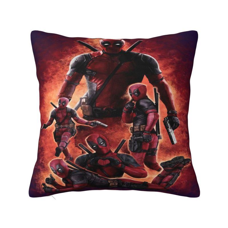 Пользовательские наволочки на подушки с мультяшным героем Дэдпулом, скандинавские наволочки, бархатные наволочки 12x12Inch